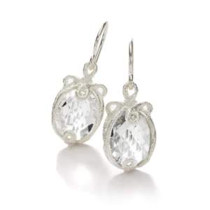 Brautschmuck Ohrhänger "Undinchen" in Silber. Exklusiver Spitzenschmuck, Hochzeitsschmuck für den schönsten Tag des Lebens.