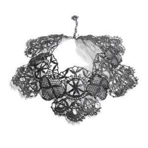 Brautschmuck Collier "Venezia" in Silber. Exklusiver Spitzenschmuck, Hochzeitsschmuck für den schönsten Tag des Lebens.