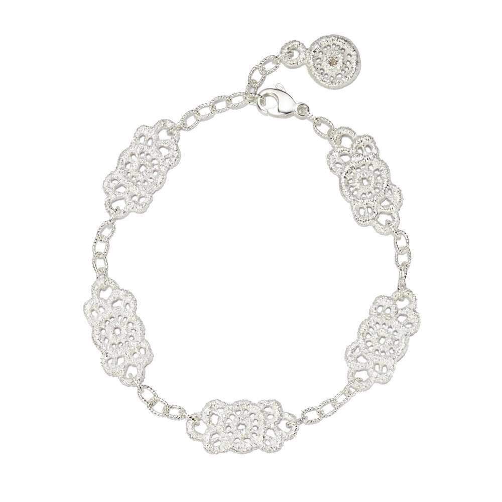 Brautschmuck Armband "Turandot" in Silber mit Brillant. Exklusiver Spitzenschmuck, Hochzeitsschmuck für den schönsten Tag des Lebens.