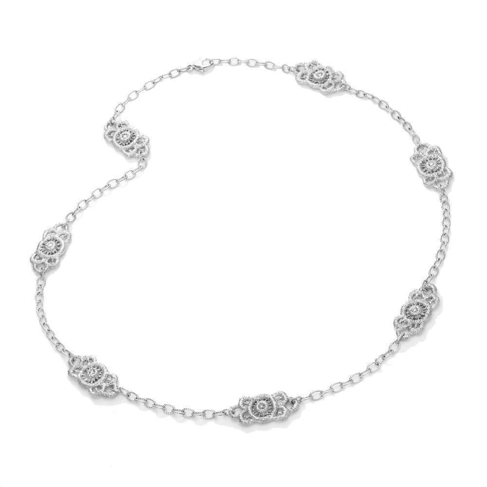 Brautschmuck Collier "Turandot" in Silber mit Brillanten. Exklusiver Spitzenschmuck, Hochzeitsschmuck für den schönsten Tag des Lebens.